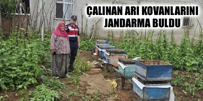 ÇALINAN ARI KOVANLARINI JANDARMA BULDU